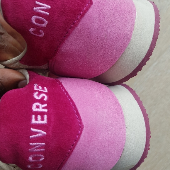 CONVERSE TARGA OX 1984 RE-ISSUE suede Sneakers pink/red SIZE 11 men - Picture 6 of 9